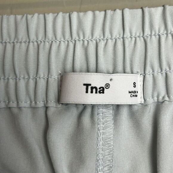 Tna Aritzia Joggers Womens Small Light Blue Drawstring Tapered Athleisure Pants - Picture 7 of 9